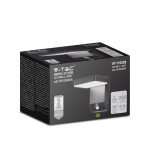 17W LED Lumină de Perete cu Senzor Corp Negru Pătrat 4000K IP65