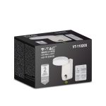 17W LED Lumină de Perete cu Senzor Corp AlbRotund 4000K IP65
