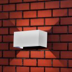 24W LED Lumină de Perete Corp Alb 4000K IP65