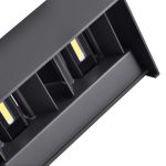 24W LED Lumină de Perete Corp Negru 3000K IP65