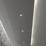 Fitting GU10 din Gips Gri detaliu metalic auriu-roz mat, Pătrat, Încastrat