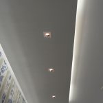 Corp pentru GU10 din beton și metal alb capăt pătrat auriu-roz