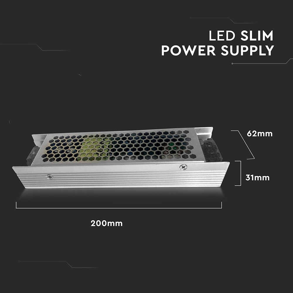 3244-2 Sursă bandă LED 150W 12V 12.5A Metal Slim - Image 1
