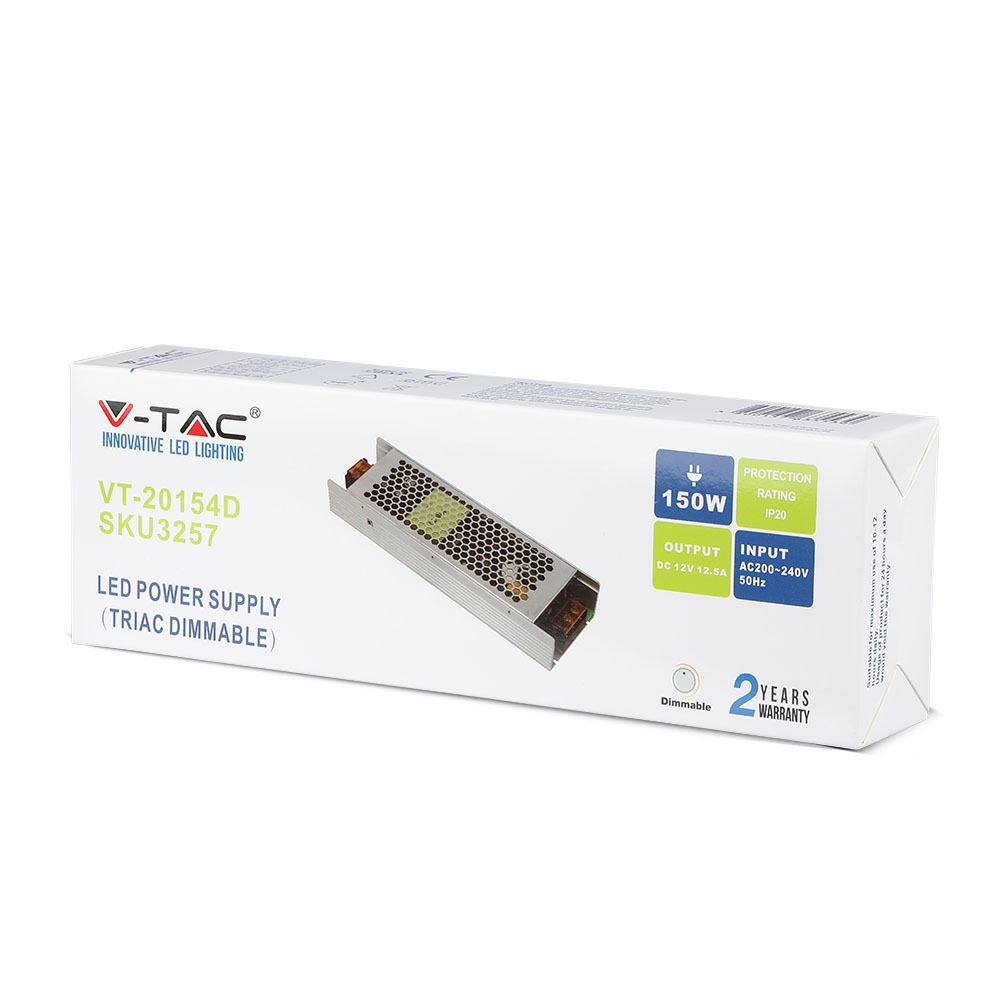 3257-2 Sursă LED 150W Dimabilă 12V 12.5A IP20 - Image 1