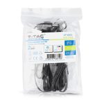 Comutator LED Touch și Dimer Argintiu + Cablu Negru