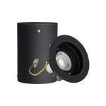 GU10 Carcasă Rotund Negru