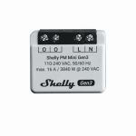 Shelly PM Mini Gen3, Contor Smart Consum Energie Wi-Fi, 16A