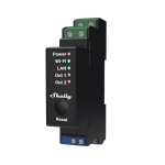 Shelly Pro 2PM v.1, Releu Smart Profesional 2 Canale, DIN, LAN + Wi-Fi