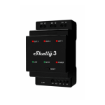 Shelly Pro 3, Releu Smart Profesional 3 Canale, DIN, LAN + Wi-Fi, 16A