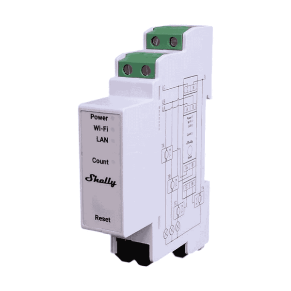 Shelly Pro 3EM 3CT63, Contor Energie Trifazat Smart, DIN, LAN + Wi-Fi, 63A