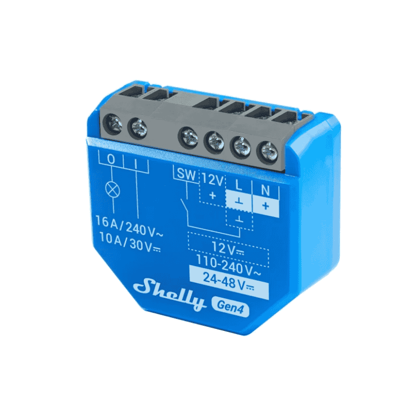 3800238070687 Shelly 1 Gen4, Releu Smart Wi-Fi cu Contact Uscat, 16A, - Image 1