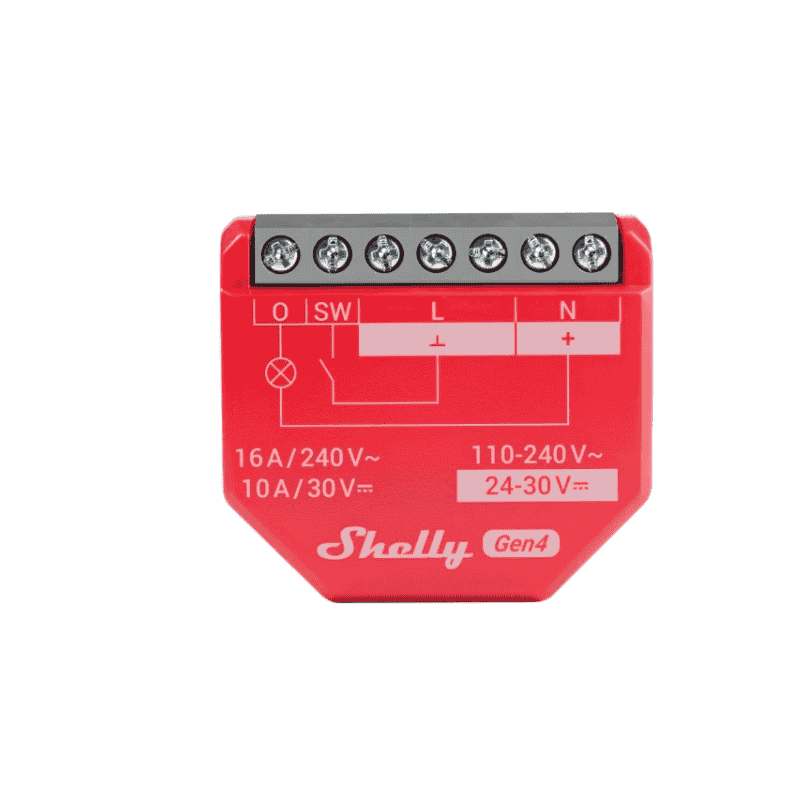 3800238070717-1 Shelly 1PM Gen4, Releu Smart cu Monitorizare Consum, 16A - Image 1