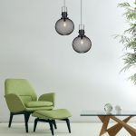 Pendul Negru Metal Glob