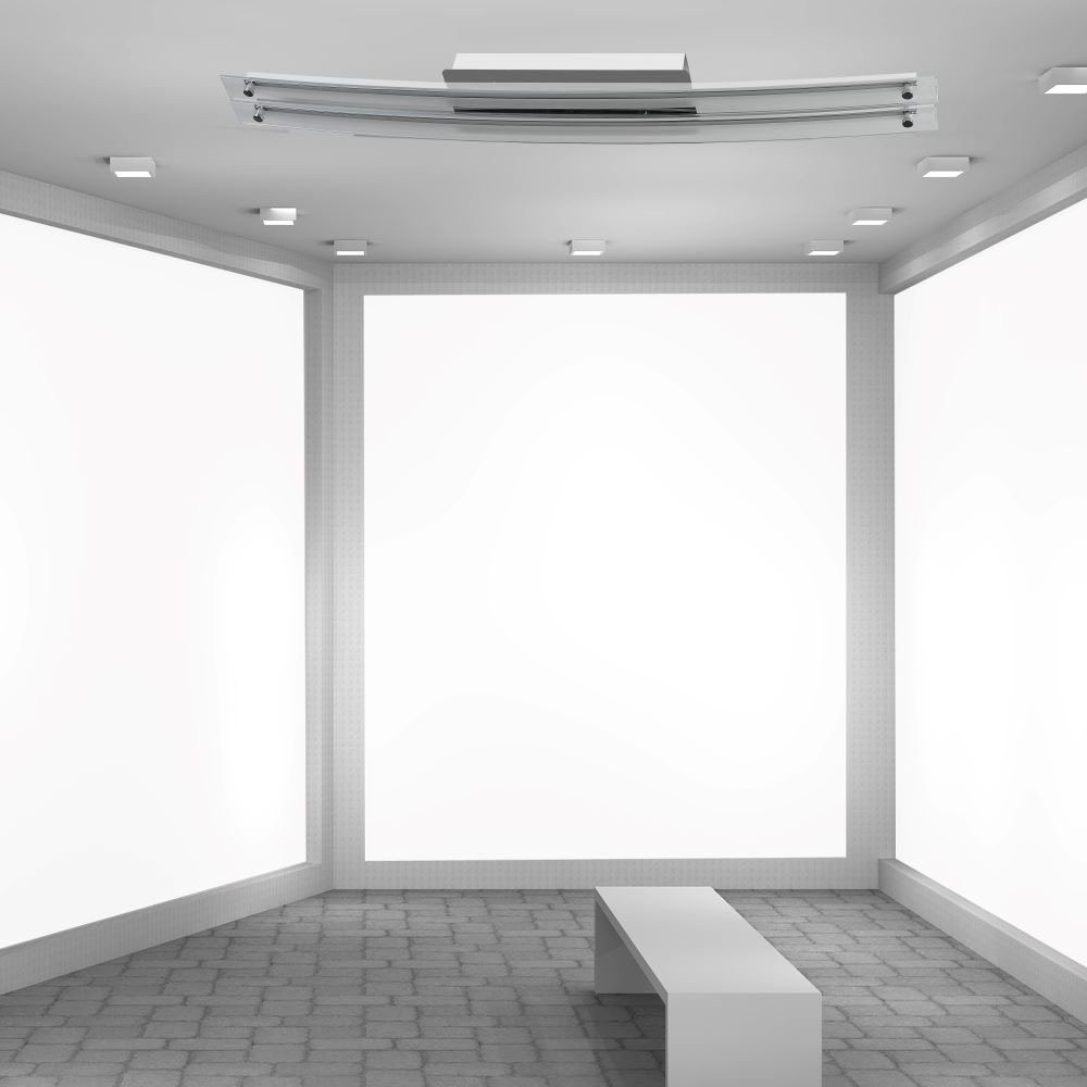3899-2 36W Proiectat din sticlă flexibilă suprafață dublă din Crom Alb Natural - Image 1