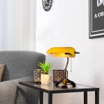 Lampă de masă comutator E27 Galben