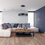 20W Pendul LED Lumină Slabă Dimabil Negru 3000K