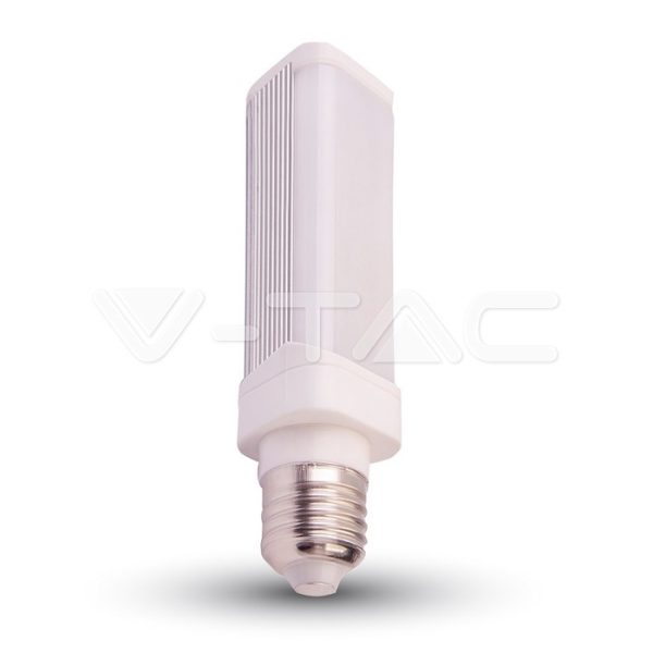 Bec LED 6W E27 PL, Alb rece
