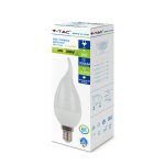Bec LED 4W E14 Tip Lumânare flacără, Alb natural