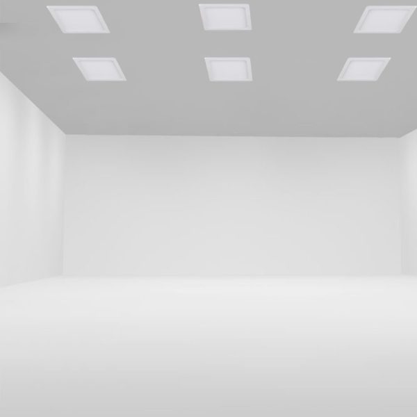 22W Panou LED Trimless Pătrat Alb rece