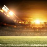 500W LED Proiector pentru teren de Sport Cip SAMSUNG și Driver Meanwell Dimabil 45° 5000K