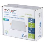 15W Panou LED Trimless Pătrat, Alb rece