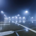 Lampă Stradală Suspendată LED Cip SAMSUNG 100W 4000K 302Z+ Clasa II Tipul 3M Inventonics 0-10V