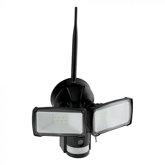 5917-1 18W Proiector LED Senzor WiFi și cameră, Alb rece - Image 1