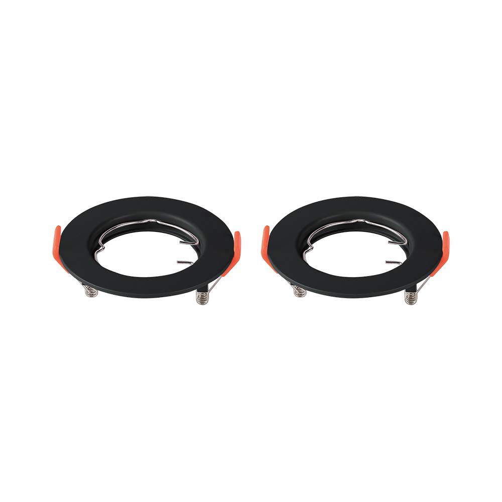 6641-2 Suport GU10 Rotund Negru - Image 1
