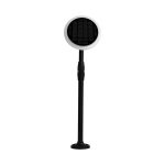3W LED Lumină Solară de Grădină Albă și Corp Negru 4000K 2 buc/set