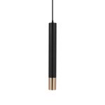 1xGU10 Pendul Suspendat Negru, Auriu D:60x500mm