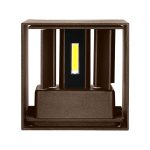 11W LED Lampă de Perete Cu Cip Bridgelux Ruginie 3000K Pătrat
