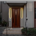 17W Lumină de Perete LED Corp Negru 3000K IP65
