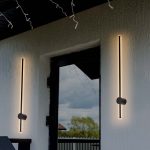 12W Lumină de Perete LED Corp Negru 3000K IP65
