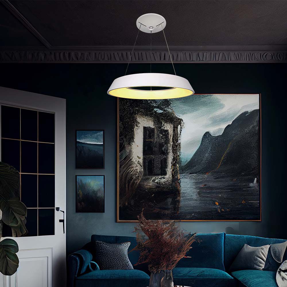 6904-3 48W LED Designer Light Suspendat Negru Dimabil Alb 4000K - Image 1