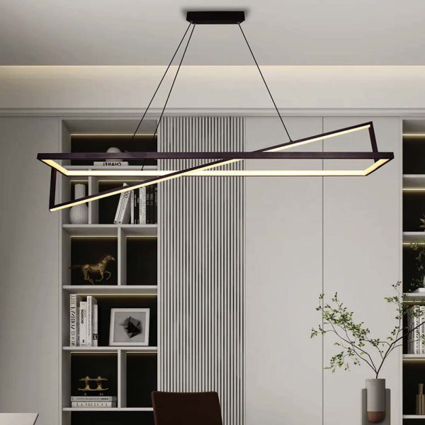 45W LED Designer Light Suspendat Dimabil Negru 3000K