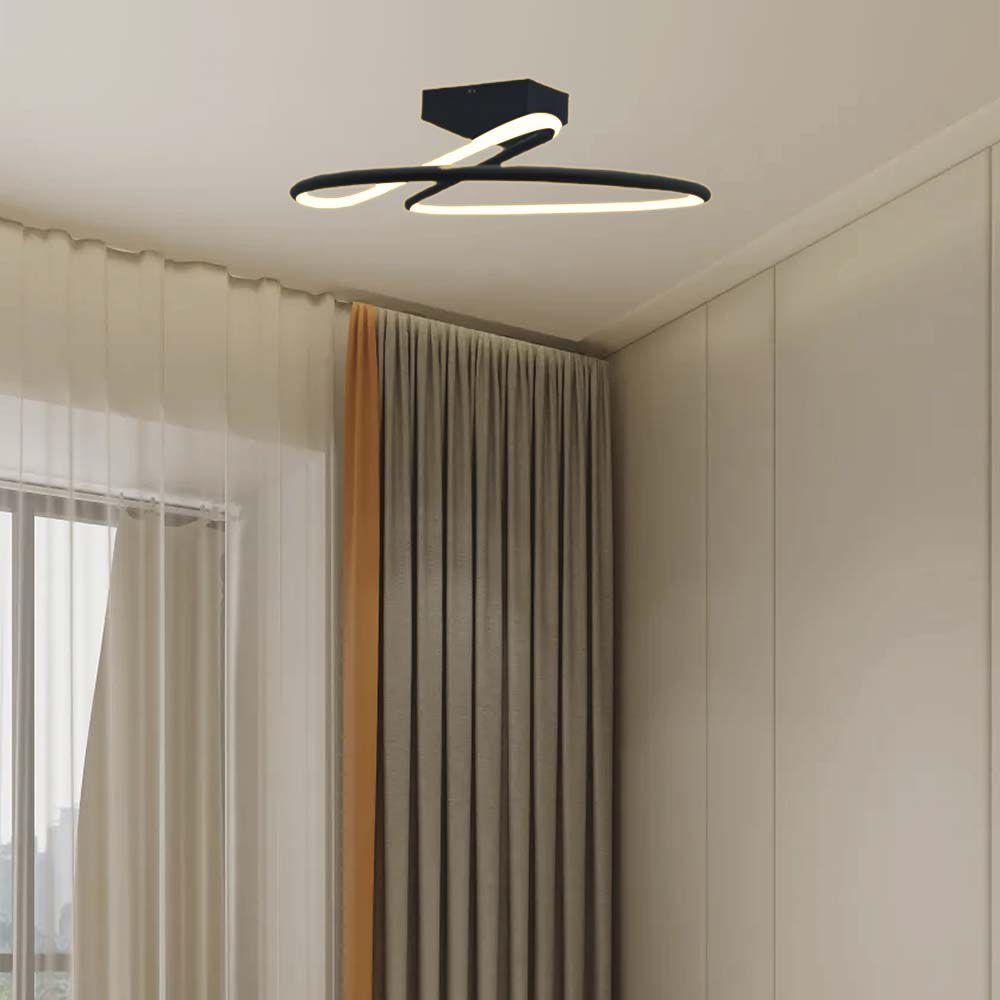 6926-2 20W LED Designer Light Rotund Negru4000K - Image 1