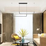 24W LED Designer Light Suspendat Negru 4000K