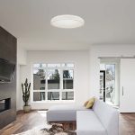 18W LED Designer Plafonieră Rotundă Albă 4000K