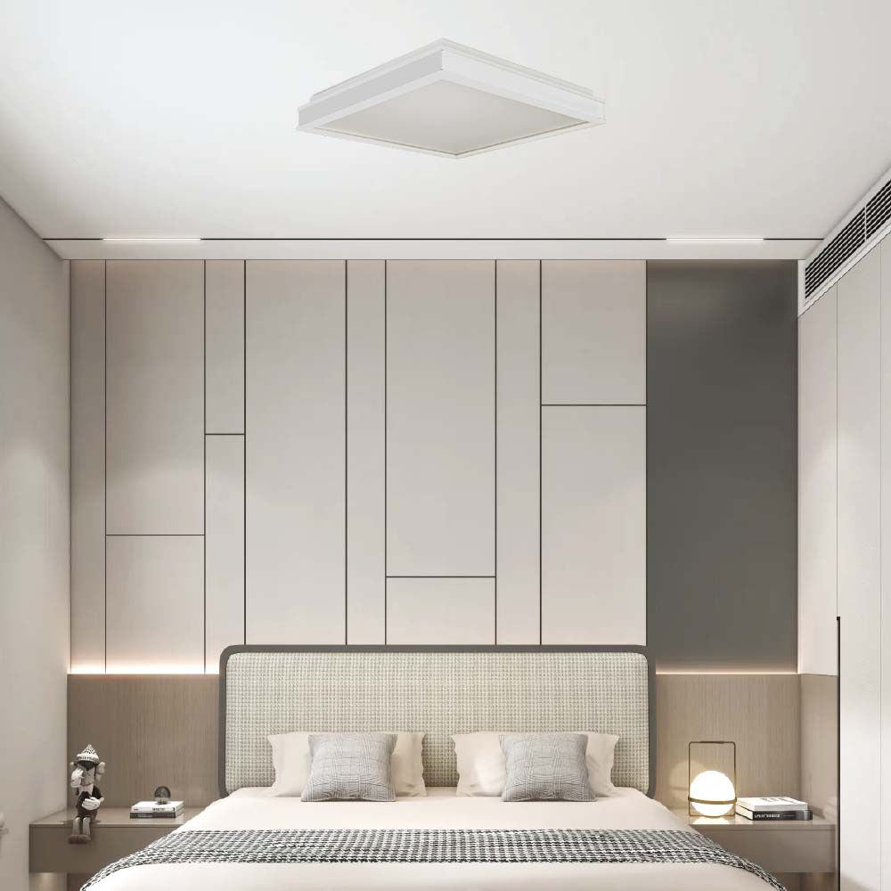 6991-2 18W LED Designer Plafonieră Pătrată Albă 4000K - Image 1