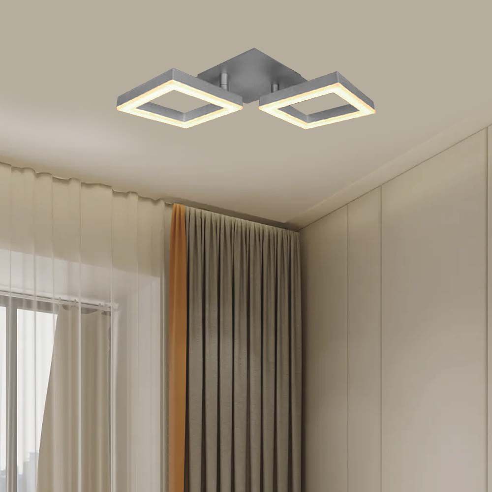 7006-3 14W LED Designer Plafonieră Cu Doua Rame 3000К - Image 1