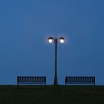 Lampa de gradina 2xE27 1990mm IP44 Negru