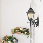 Corp iluminat grădină E27 Negru Mat Mare Sus