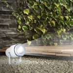 12W LED Lmpă grădina țepușă Corp Alb Lumină Verde