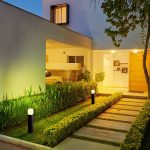 Lampă de grădină GU10 Corp Pătrat Aluminiu Negru Black 80x80x500mm IP54