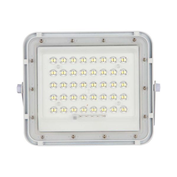 6W LED Proiector Solar 6400K Baterie Detașabilă 3m de Cablu, Alb