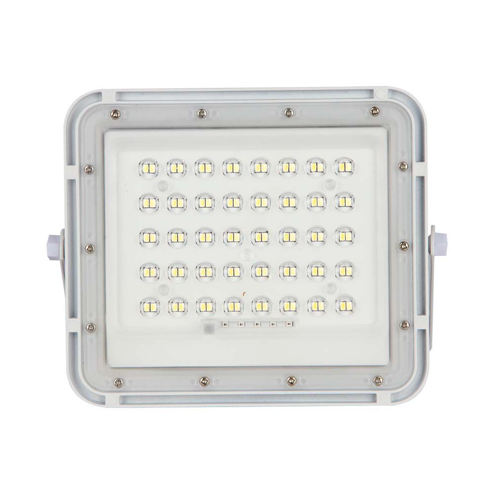 7839-2 6W LED Proiector Solar 6400K Baterie Detașabilă 3m de Cablu, Alb - Image 1