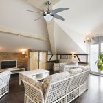15W 3 in 1 LED Ventilator de Tavan Control RF 4 Pale 60W AC Motor