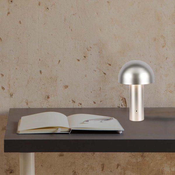 Lampă de Masă LED Baterie 1800mAh 150x250 3in1 Corp Auriu