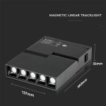 Spot Linear LED Magnetic 5 x2W SMD Negru IP20 24V 4000K