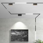 Spot Linear LED Magnetic 10 x2W SMD Negru IP20 24V 3000K